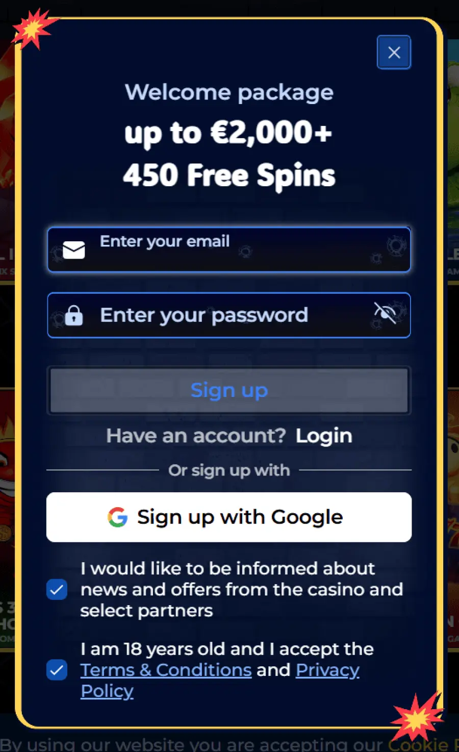 Gangstasino promo code